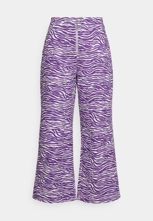 ZEBRA WIDE LEG - Flared Jeans - purple