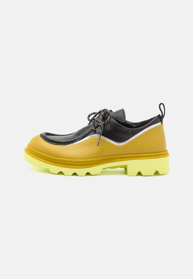 ECCO GRAINER W - Obutev z vezalkami - olive oil/pure silver foil/black