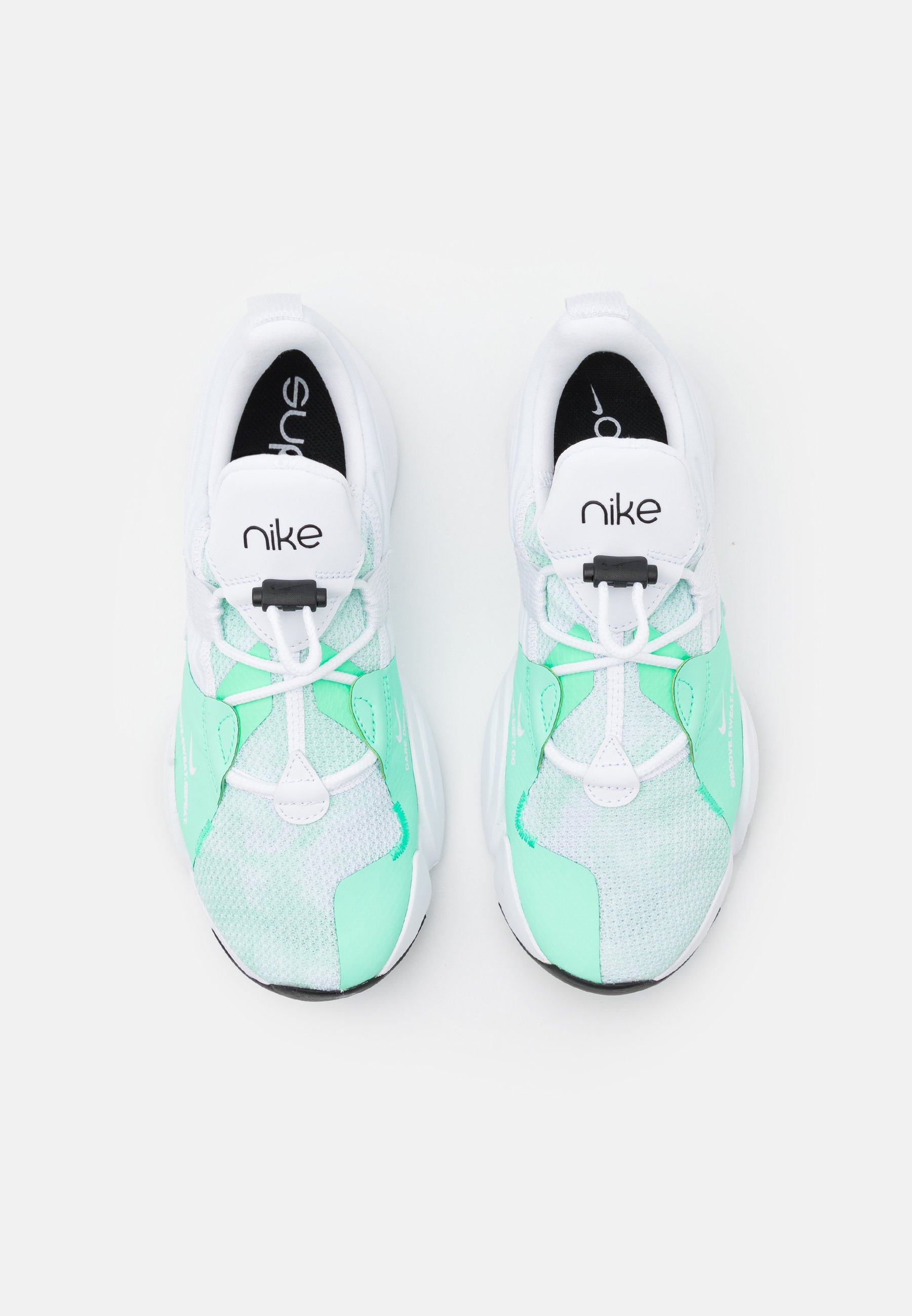 Nike Performance SUPERREP GROOVE - Training shoe - white/green  glow/black/white - Zalando.de