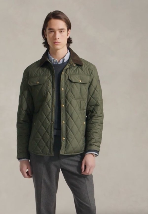 QUILTED JACKET - Light jacket - company olive4