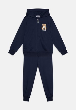 MOSCHINO HOODED TRACKSUIT UNISEX SET - Zip-up sweatshirt - blu navy