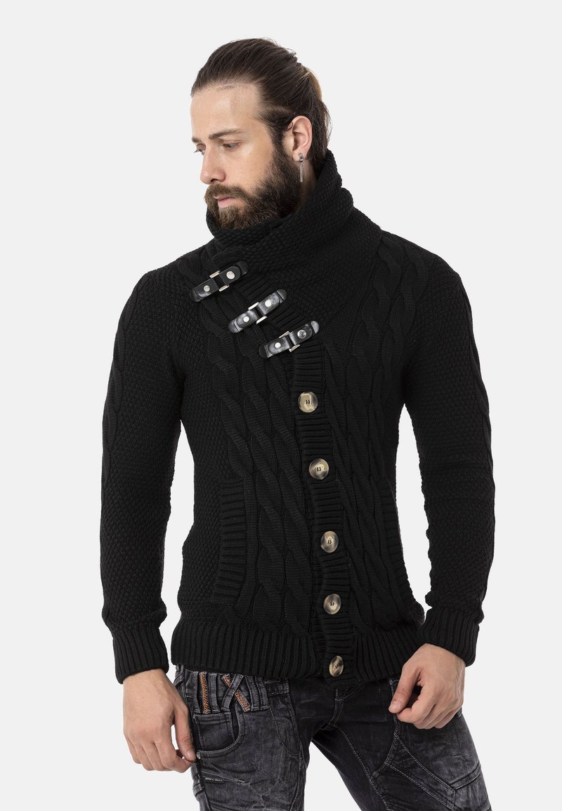 Cipo & Baxx Strickjacke - black