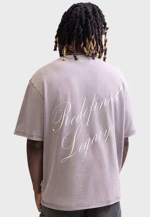 SEB TEE BOXY FIT  - Print T-shirt - pirate black