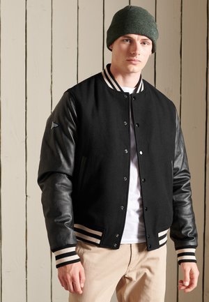 COLLEGE VARSITY - Chaquetas bomber - jet black