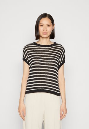 TANU STRIPE - Sweter - black