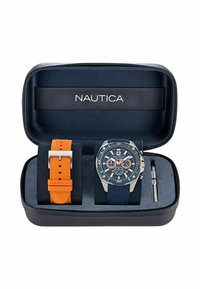 Nautica NCT BLUE SAIL - Pulkstenis ar hronogrāfu - blue and rose gold coloured
