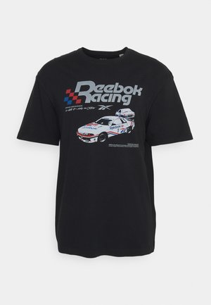 RACING - Print T-shirt - black