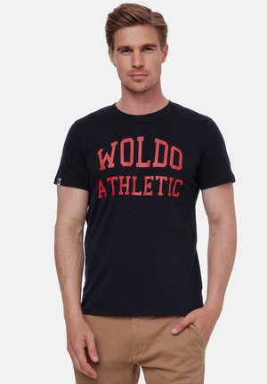 WOLDO ATHLETIC - T-shirt print - schwarz-rot