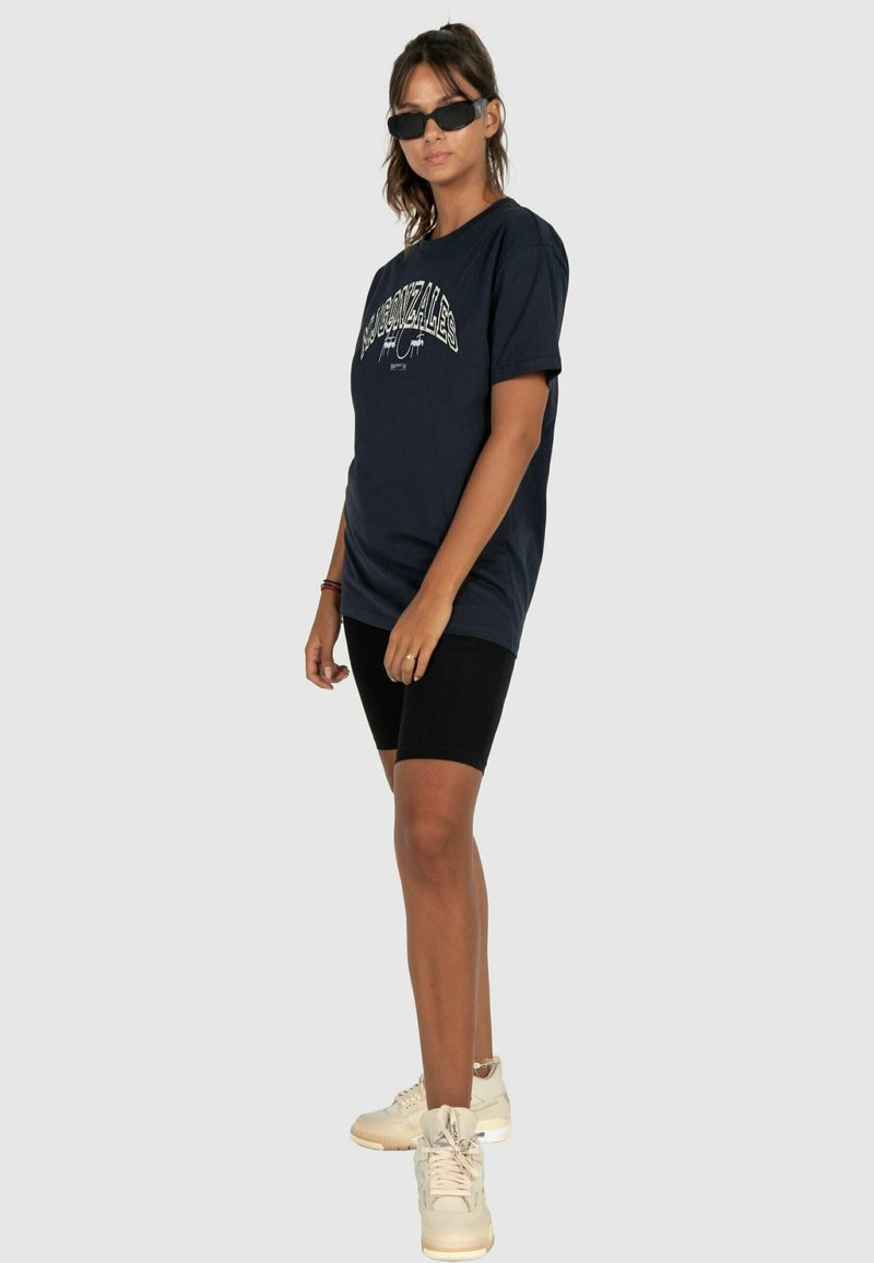 MJ Gonzales INTERNATIONAL X HEAVY OVERSIZED - T-shirt print - navy
