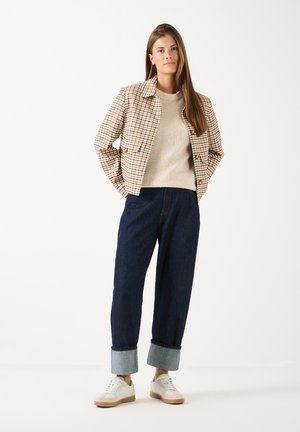 More & More, KURZARM-PULLOVER - T-Shirt basic - powder cream