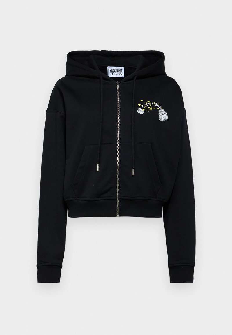 MOSCHINO JEANS Sweater met rits zwart MOSCHINO JEANS Sweater met rits zwart