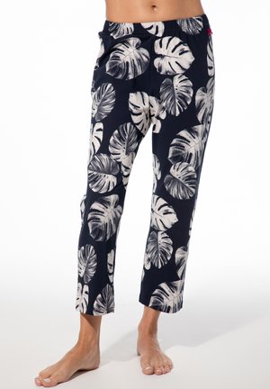 7/8-SCHLAF BLÄTTER - Nachtwäsche Hose - blau