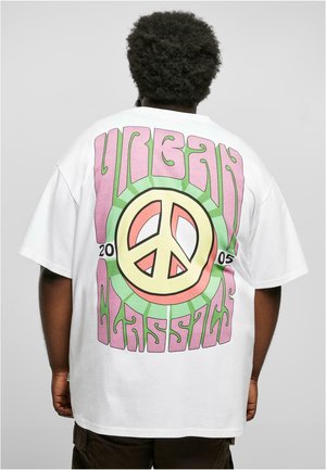 BIG PEACE  - T-shirt con stampa - white