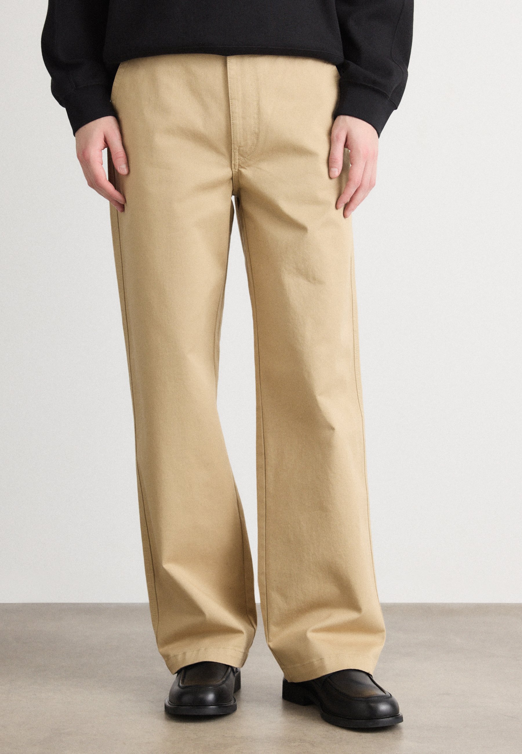 パンツ 90s Christian Dior tuck wide chino pants Calvin Klein Jeans 90S BAGGY CHINO - Trousers - travertine/beige