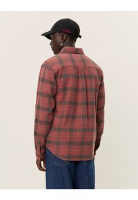 Les Deux LENNON CHECK OVERSHIRT - Overhemd - coffee brown/fired brick
