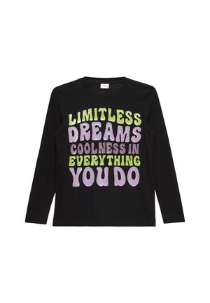 LOOSE FIT  - Long sleeved top - schwarz