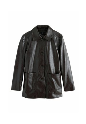 Next, Short coat - chocolate brown