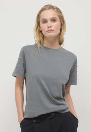 MANICHE STRASS - T-shirt con stampa - grigio medio