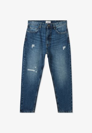 Terranova CON STRAPPI - Jeans a sigaretta - blu denim scuro