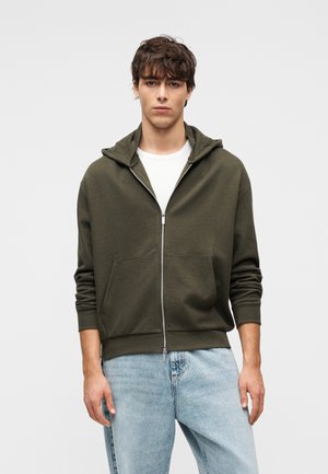 UNISEX - Jaka ar rāvējslēdzēju - dark olive