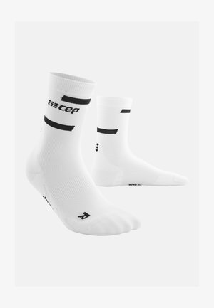 CEP THE RUN COMPRESSION SOCKS MID CUT WOMEN - MADE IN GERMANY - Sportsocken - white