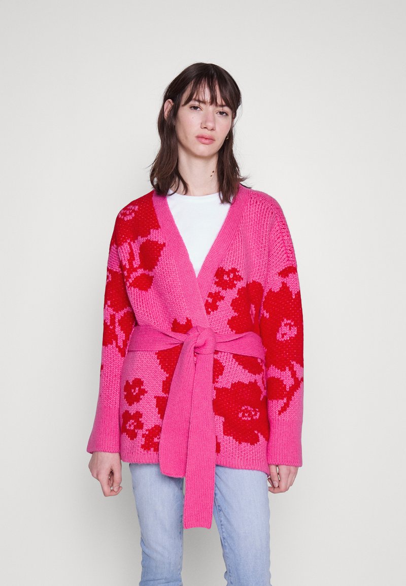 kate spade new york - ROSE GARDEN INTARSIA CARDIGAN - Cardigan - pink cloud, Enlarge