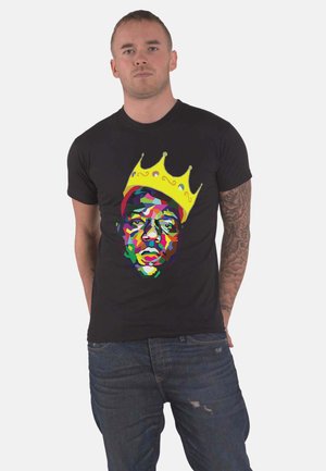 BIGGIE SMALLS CROWN - Print T-shirt - black/multi coloured