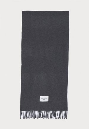 SCARF SOLID FRINGES - Sjal - dark shadow melange