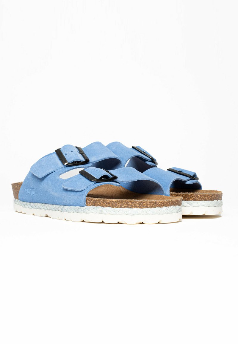 Bayton Benalla Pantolette Flach Blue Blau Zalando De