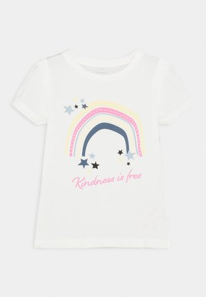 NKFBEINA - T-shirt con stampa - snow white