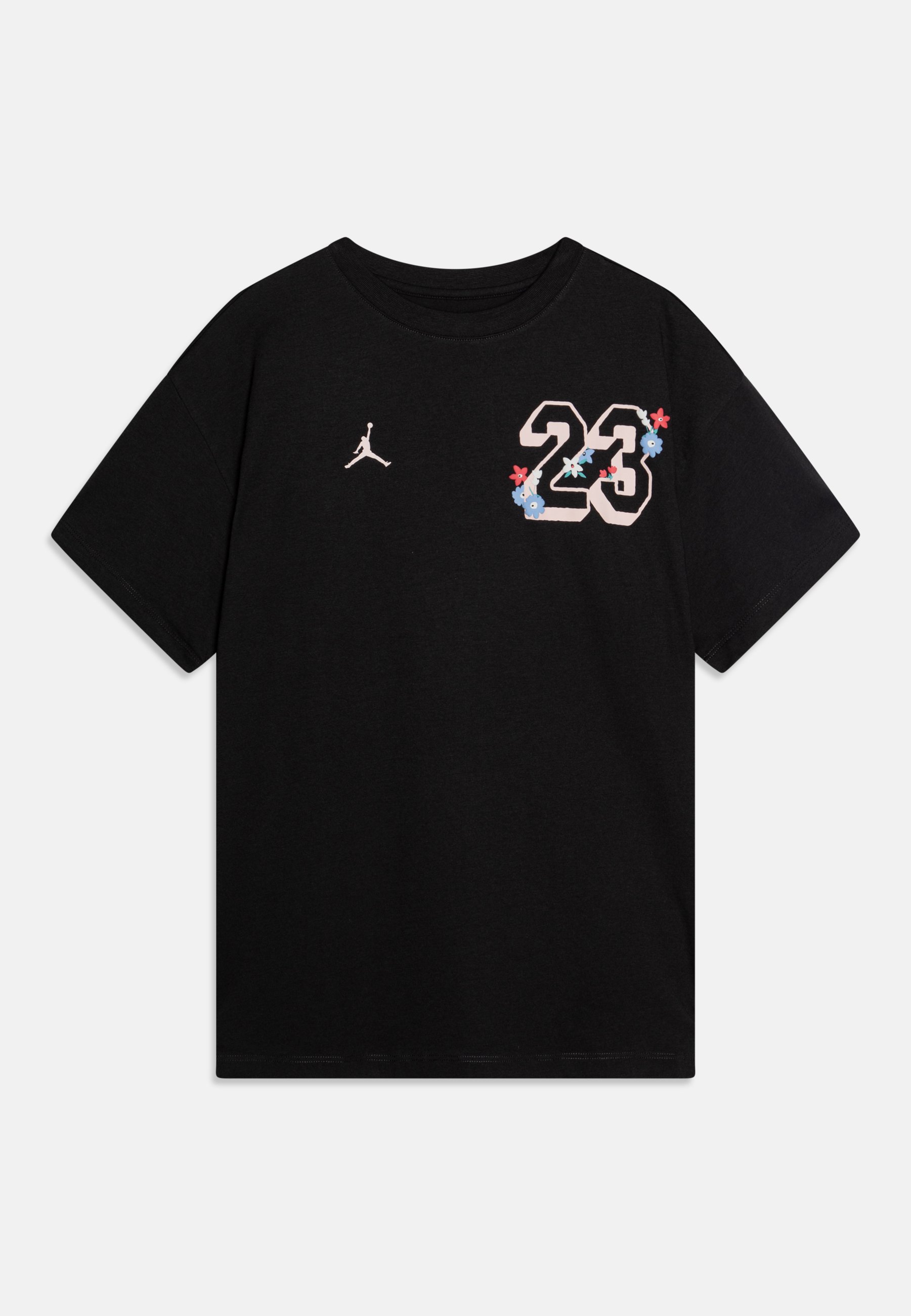 Shirt Zwart T Shirt Noir Off White Jordan SUMMER BLOOM OVERSIZED TEE T-shirt  Print Off, image size:1801x2600