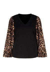 Blouse - multi brown