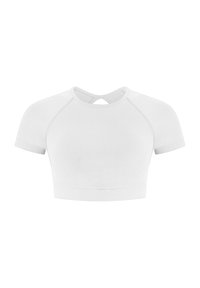 CROP SOHELI - T-shirt imprimé - hellgrau