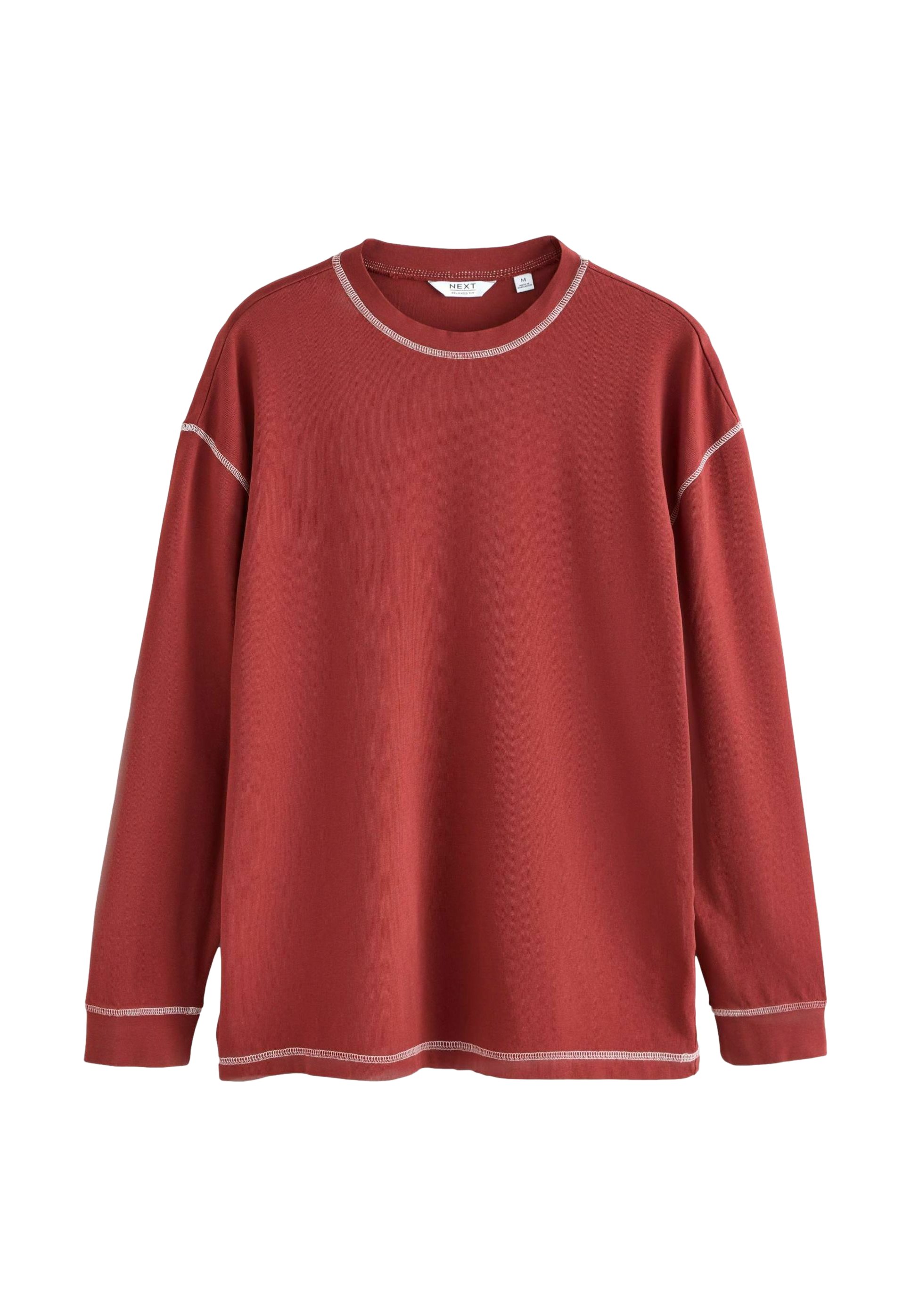Next LONG SLEEVE RELAXED FIT HEAVYWEIGHT - Long sleeved top - rust