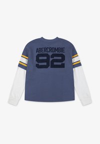 Abercrombie & Fitch FOOTBALL HANGDOWN TEE - Long sleeved top - vintage indigo