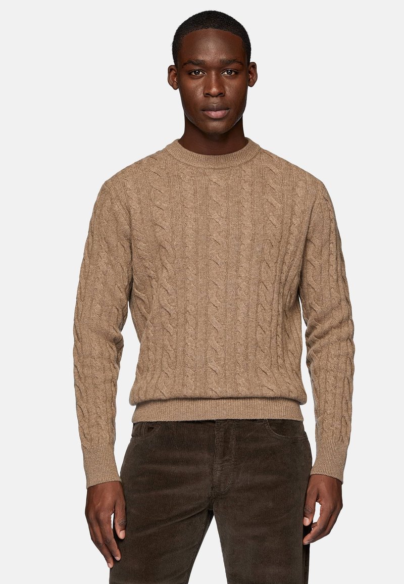 Boggi Milano CREW NECK - Pulover - taupe