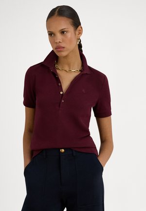PIQUÉ POLO SHIRT - Poloshirts - dark garnet