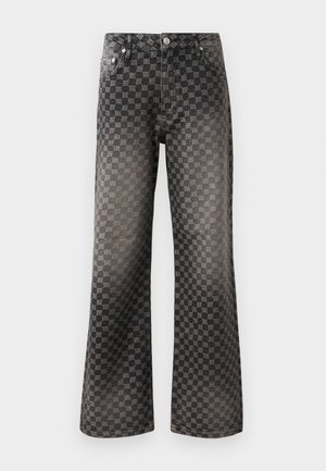 AUSTIN MONOGRAM - Relaxed fit -farkut - washed black