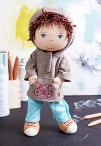 HABA LIAN  - Doll - light brown light blue