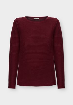 TOM TAILOR, NEW OTTOMAN - Pullover - preppy plum