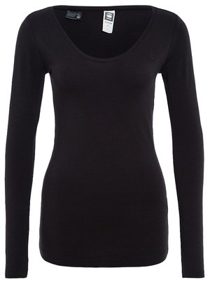 Langærmet T-shirt - black