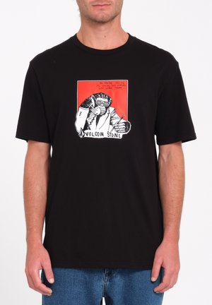 TEE CHIMP - Print T-shirt - black