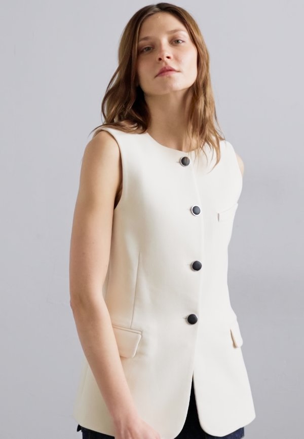 BARTLET VEST - Waistcoat - ivory4