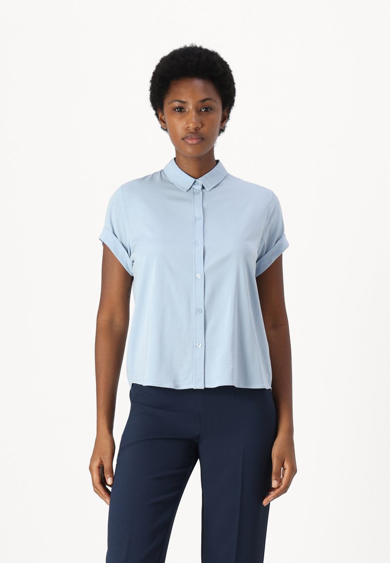 Samsøe Samsøe MAJAN SHIRT - Blúzka so zapínaním na gombíky - light blue