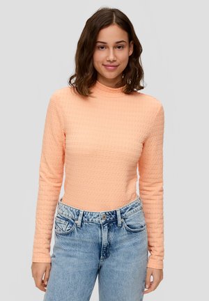 JACQUARD - Top s dlouhým rukávem - mango