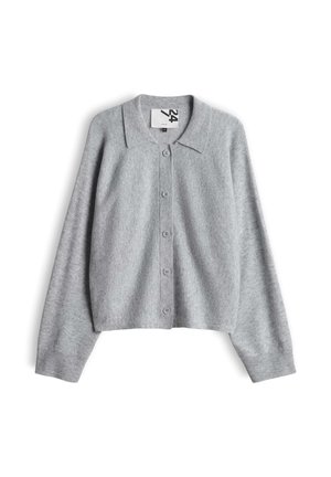 OPUS, RELAXED FIT BATWING SLEEVES - Strickjacke - hazy fog melange