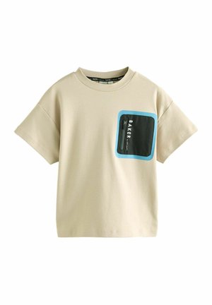 POCKET - Camiseta estampada - stone