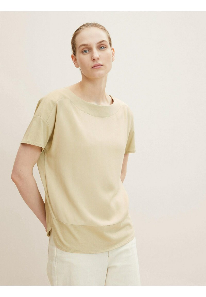 Damen T-Shirts | TOM TAILOR T-Shirt basic light moderate olive/oliv-meliert - WZ40487 Damen T-Shirts | TOM TAILOR T-Shirt basic light moderate olive/oliv-meliert - WZ40487