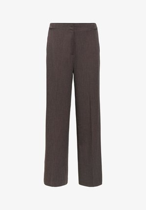 Object, OBJKAMMY MW WIDE PANTS NOOS - Pantalon classique - seal brown