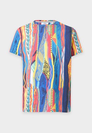 Carlo Colucci, T-SHIRT KNIT PRINT - T-shirt imprimé - navy-multicolor